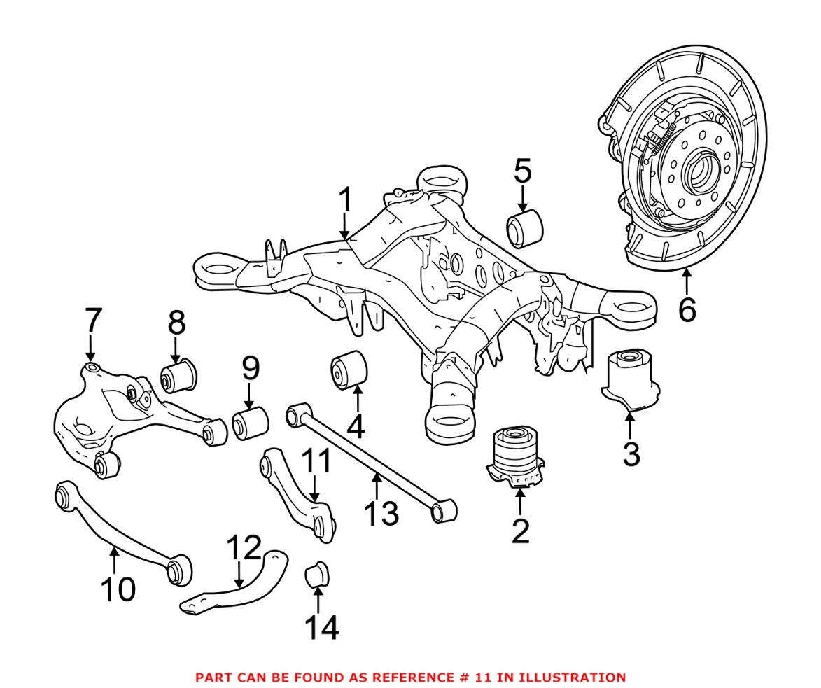 Mercedes Control Arm - Rear Passenger Side 1643501606